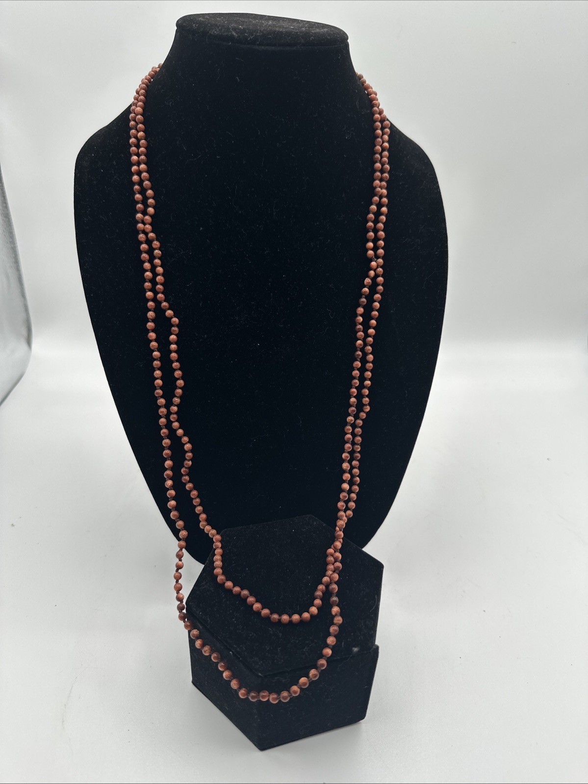 Beaded Necklace Mixed Lot Assorted Necklaces Small Natural Synthetic Bead 4 mm