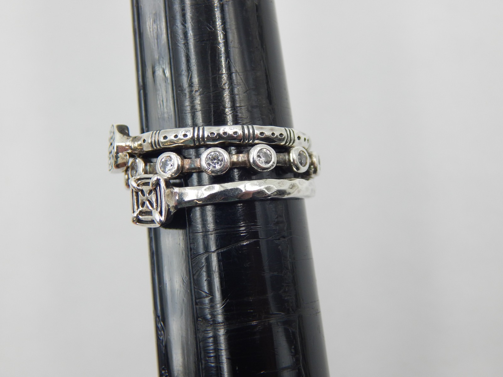 Lot of (3) Silpada Sterling Silver Stackable Rings