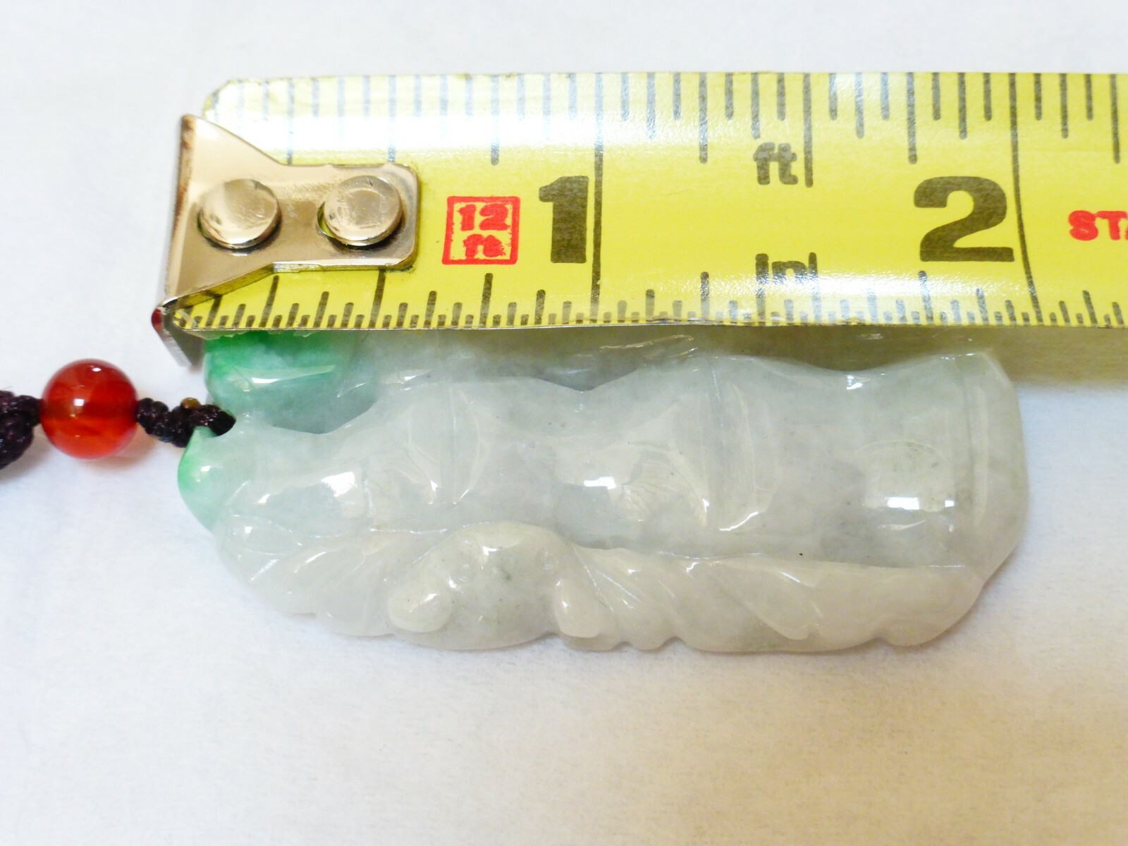 Chinese Natural Carved Jade Pendant