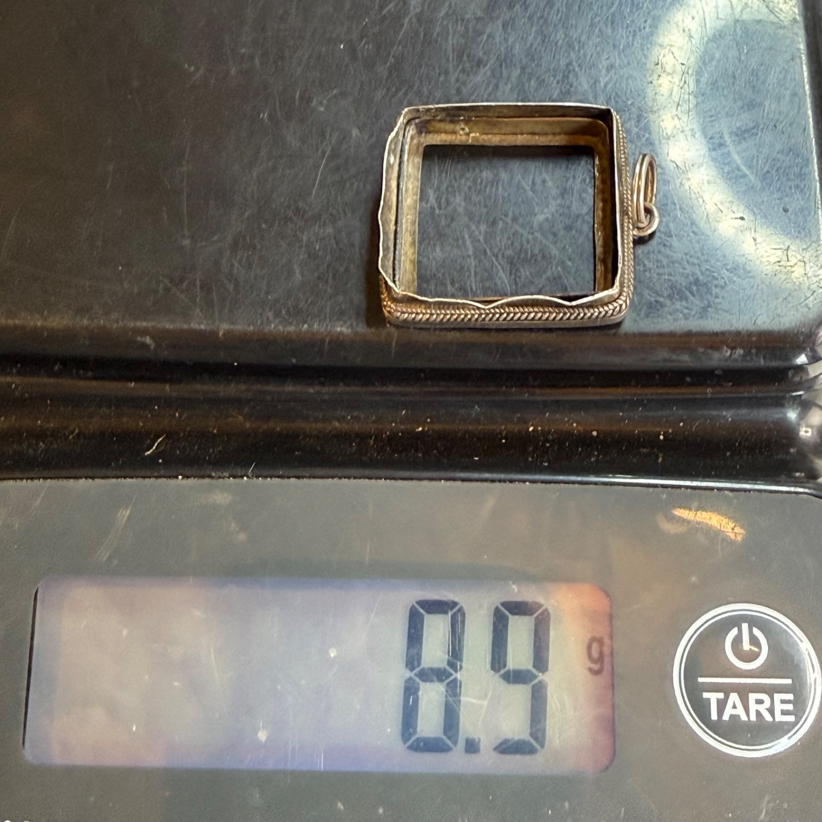 Vintage Sterling Silver Pendant Moon READ