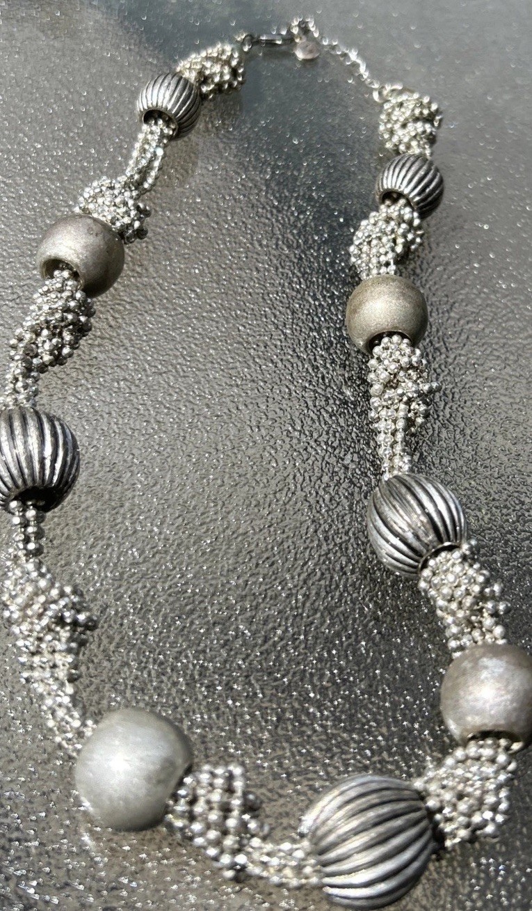 Vintage Liz Claiborne Silver Necklace