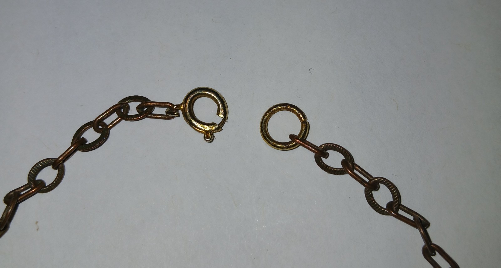Copper linked arrows 14″ choker necklace vintage