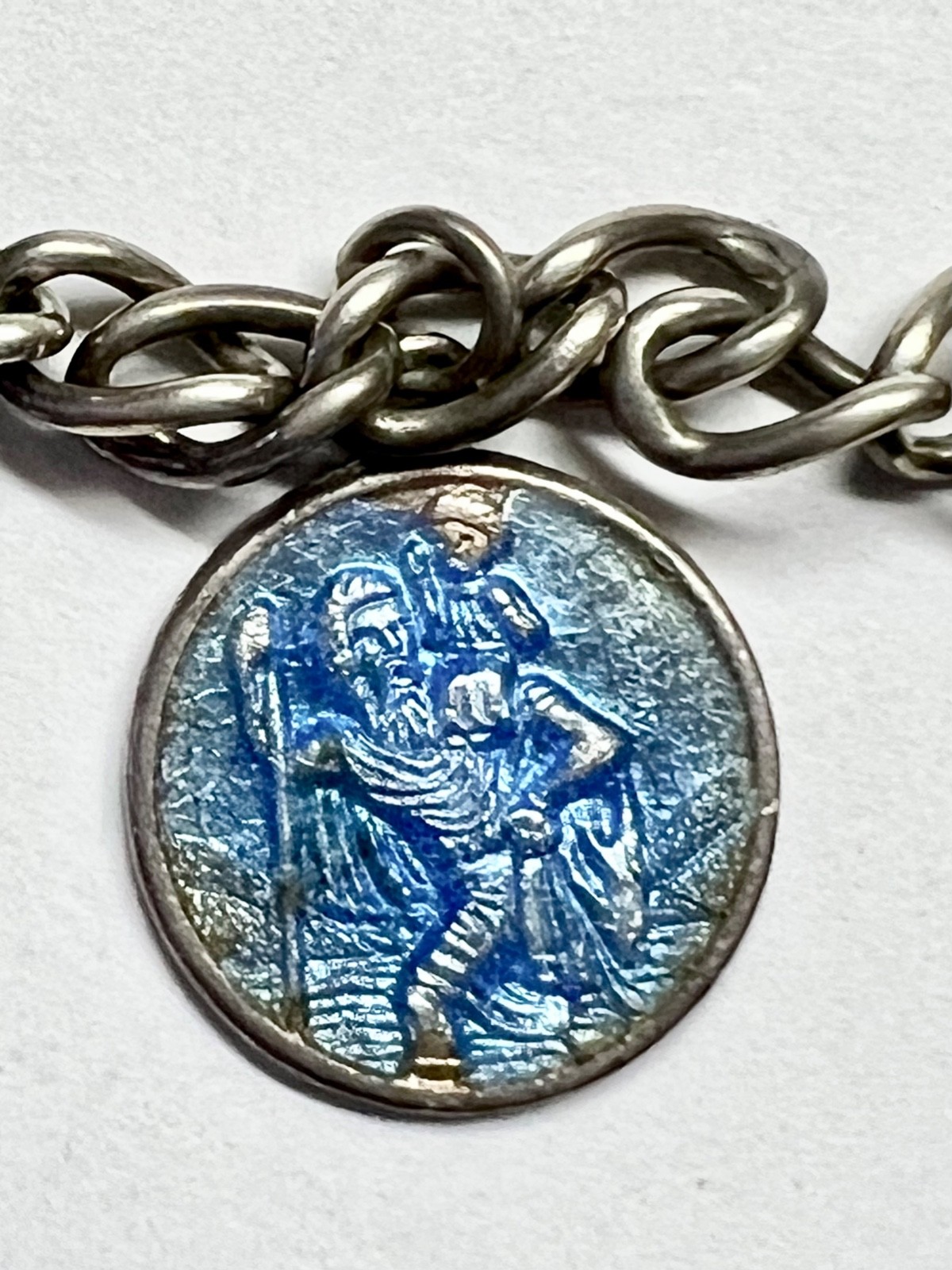 Vintage sterling charm bracelet w/ 14 silver & enameled charms – United Kingdom