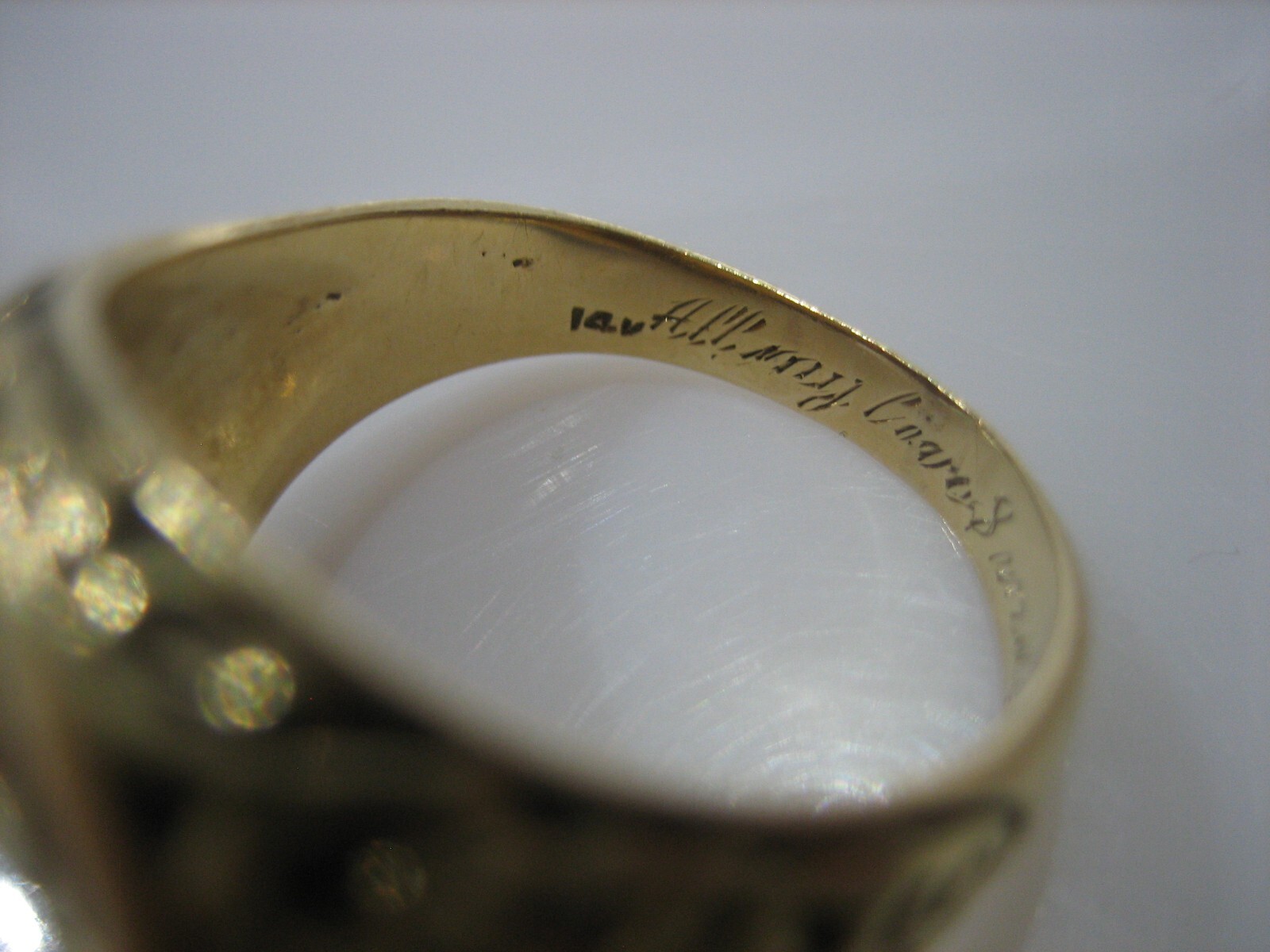 STUNNING VINTAGE 14K YELLOW GOLD SCORPIO FLOWER SIGNET RING 10.9 GRAMS SIZE 9.5