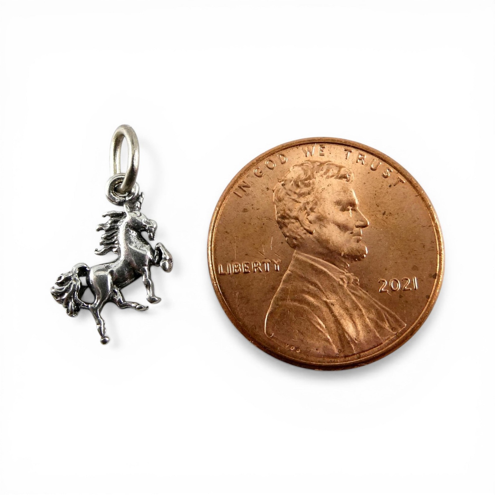 TINY Sterling Silver Unicorn Charm SMALL Miniature FINDING Bracelet CRAFT
