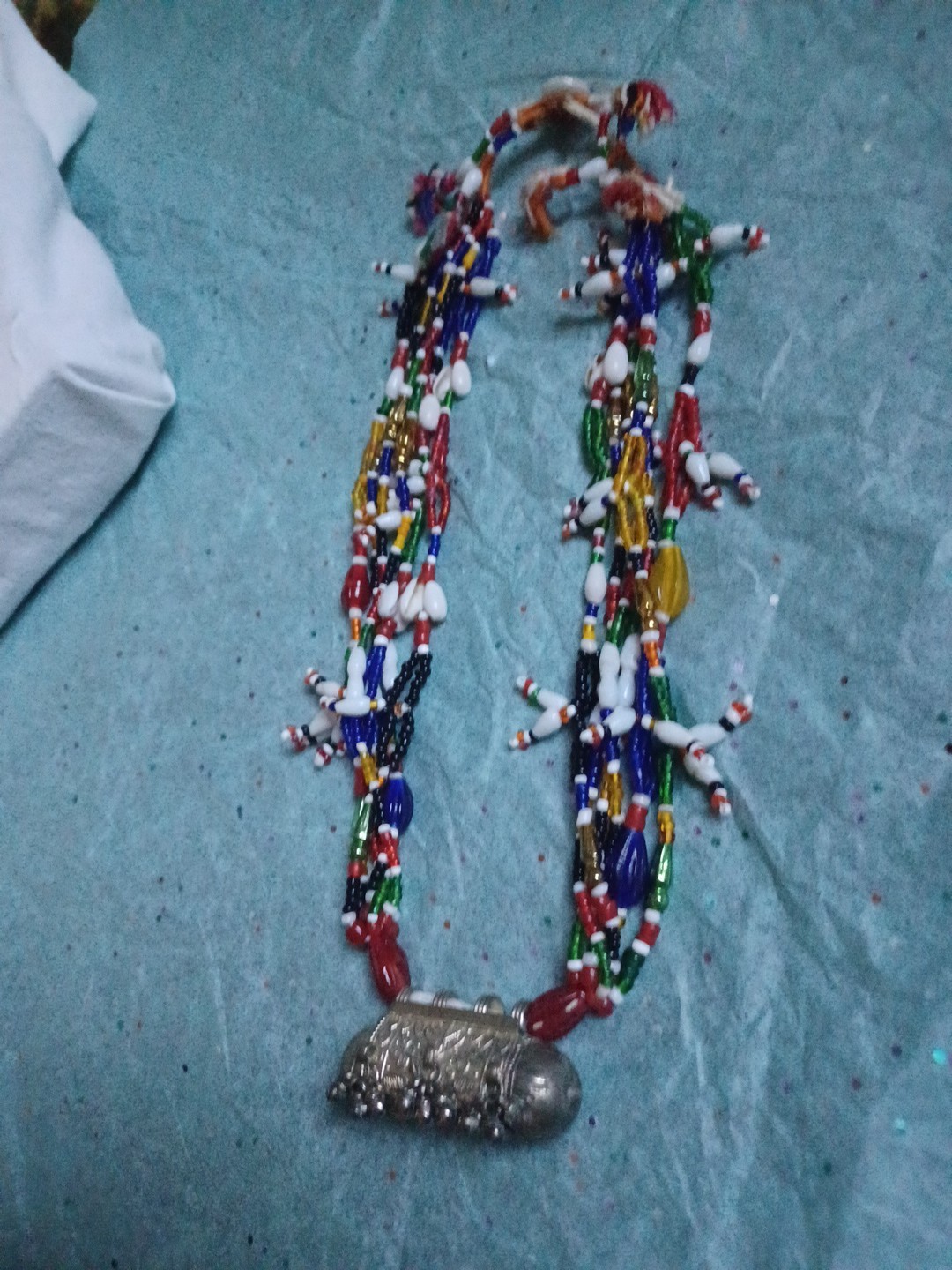 Vintage Tribal Ethnic India Kuchi Necklace Gujarat India . Traditional