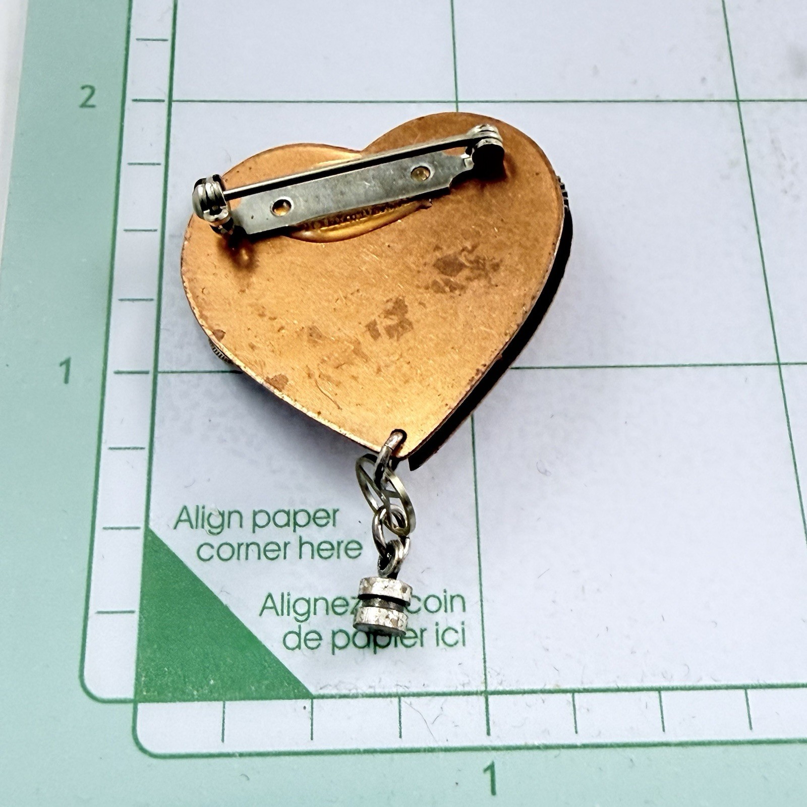 Vintage Steampunk Heart Pieces Parts Handcrafted Brooch Love Romance