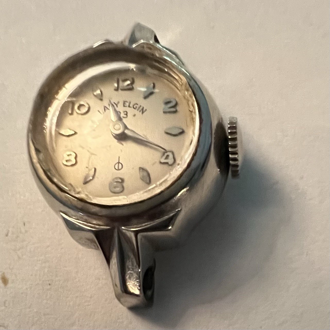 Lady Elgin Vintage 23 Jewel Head Only 10K Gold Filled Watch RUNNING