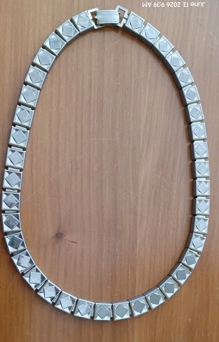 Vintage Bergere Choker Necklace Mid-Century Sleek