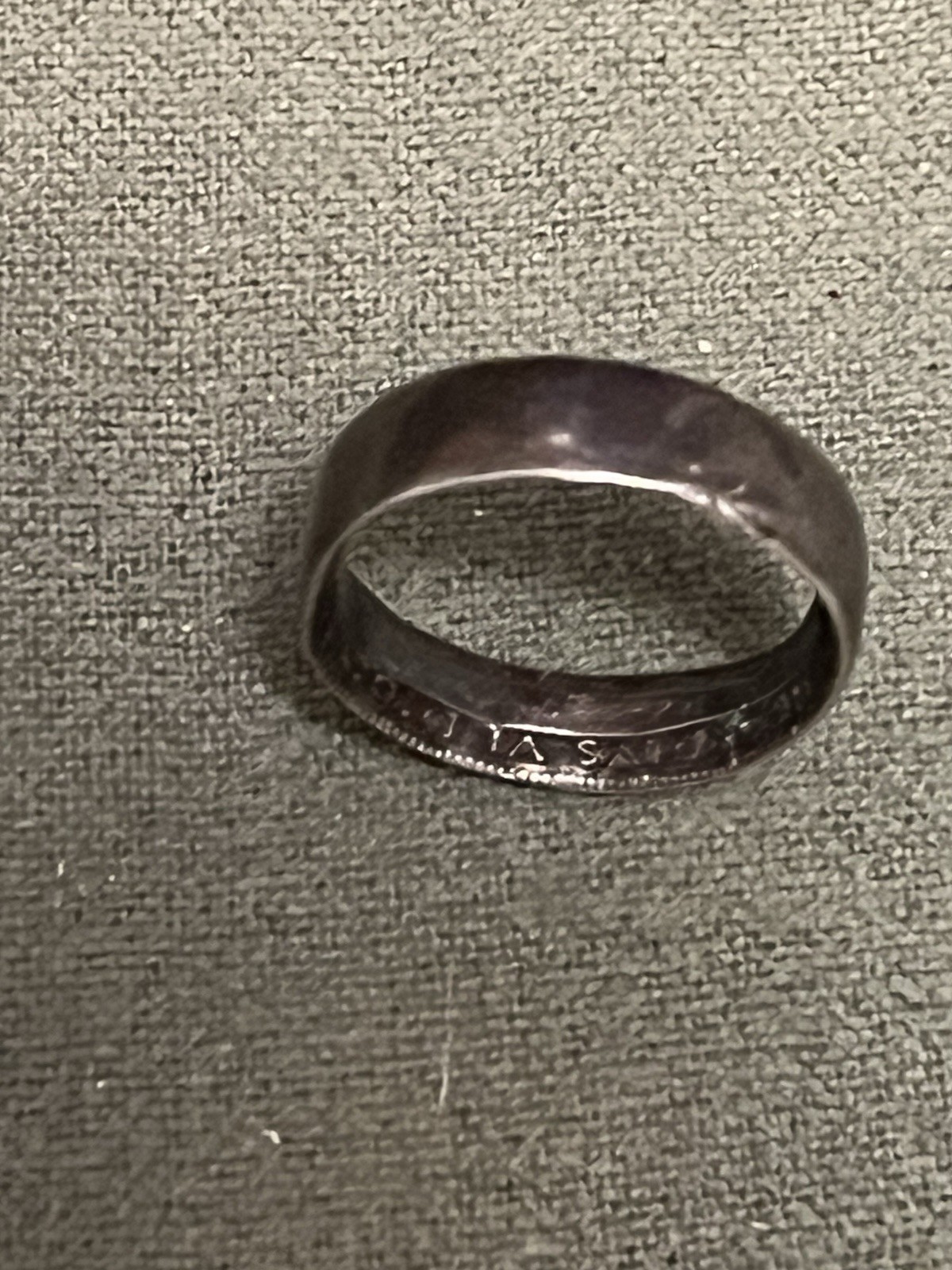 925 Sterling Antique 1911-1936 Australia 1 Florin – George V Coin Ring Size 9.75