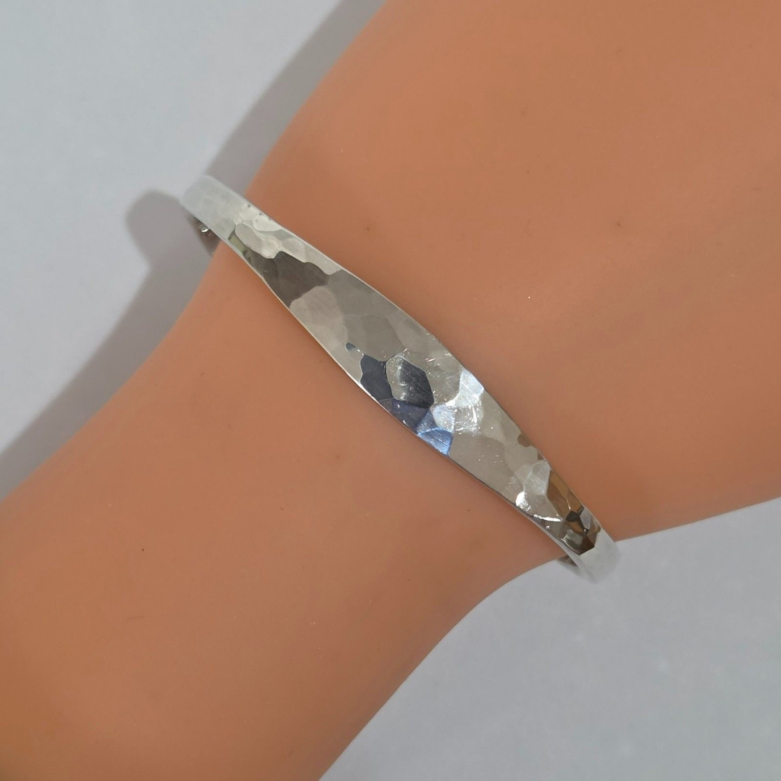 Vintage James Avery Sterling Silver Hammered Cuff Bracelet 16.68g 6.5″