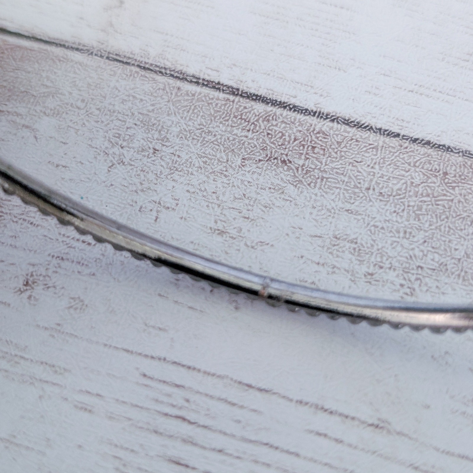 Vintage Bracelet Dark Grey Raised Ball Design Thin – 8″