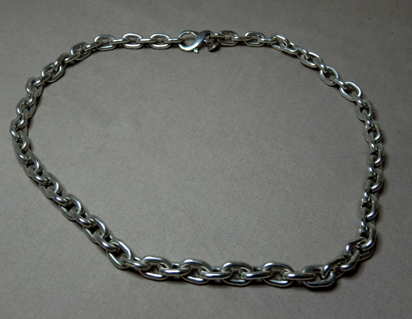 Vintage Sterling Silver Heavy Chunky Link Chain Necklace By Dban Australia 4208