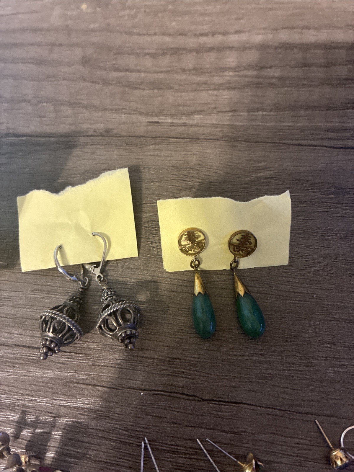 Bulk Vintage Earrings, Silver, And Other Metals/Gems 40 Grams