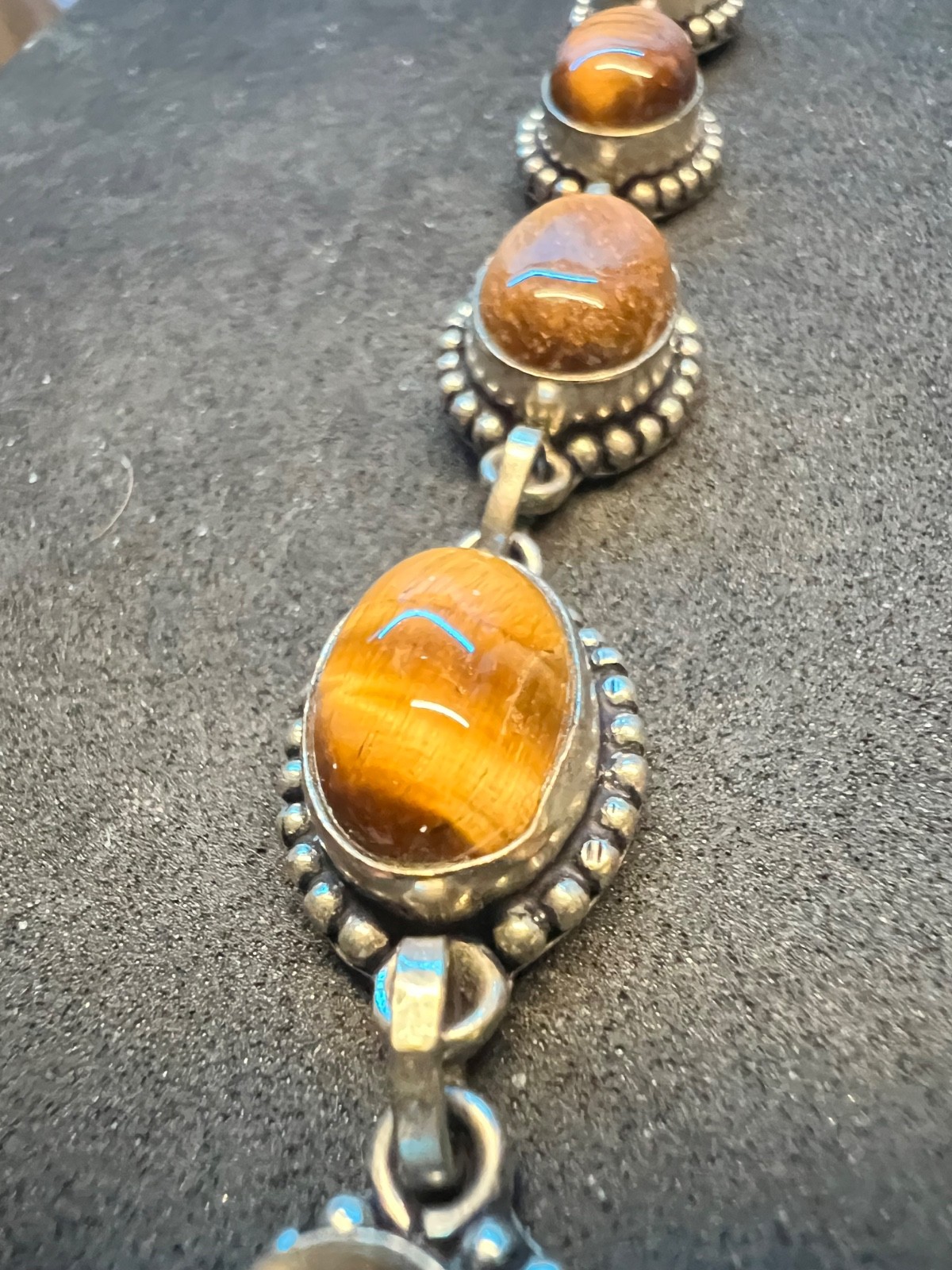 vintage style tiger eye bracelet