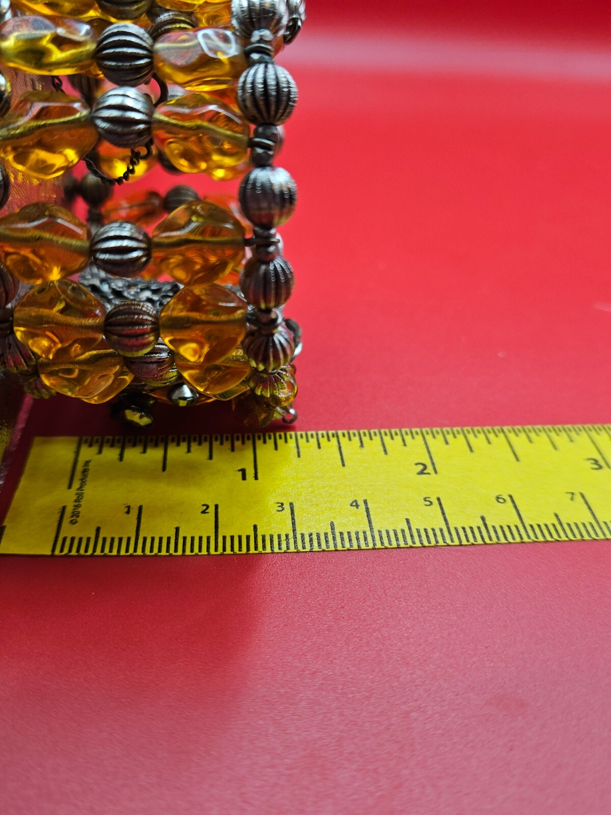 MIRIAM HASKELL Signed Multi Strand Quartz Crystal WRAP Beaded Vintage BRACELET