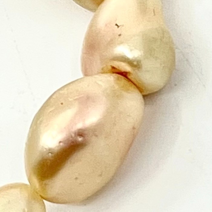 Vintage Iridescent Champagne Baroque Pearl Stretch Bracelet Classic Fashion