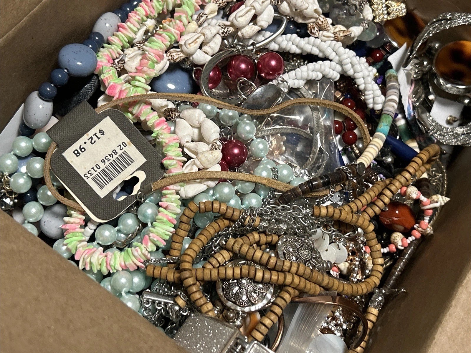 HUGE 5 + Lbs Jewelry WEARABLE Lot Tangled Unsearched VINTAGE ESTATE TREASURE