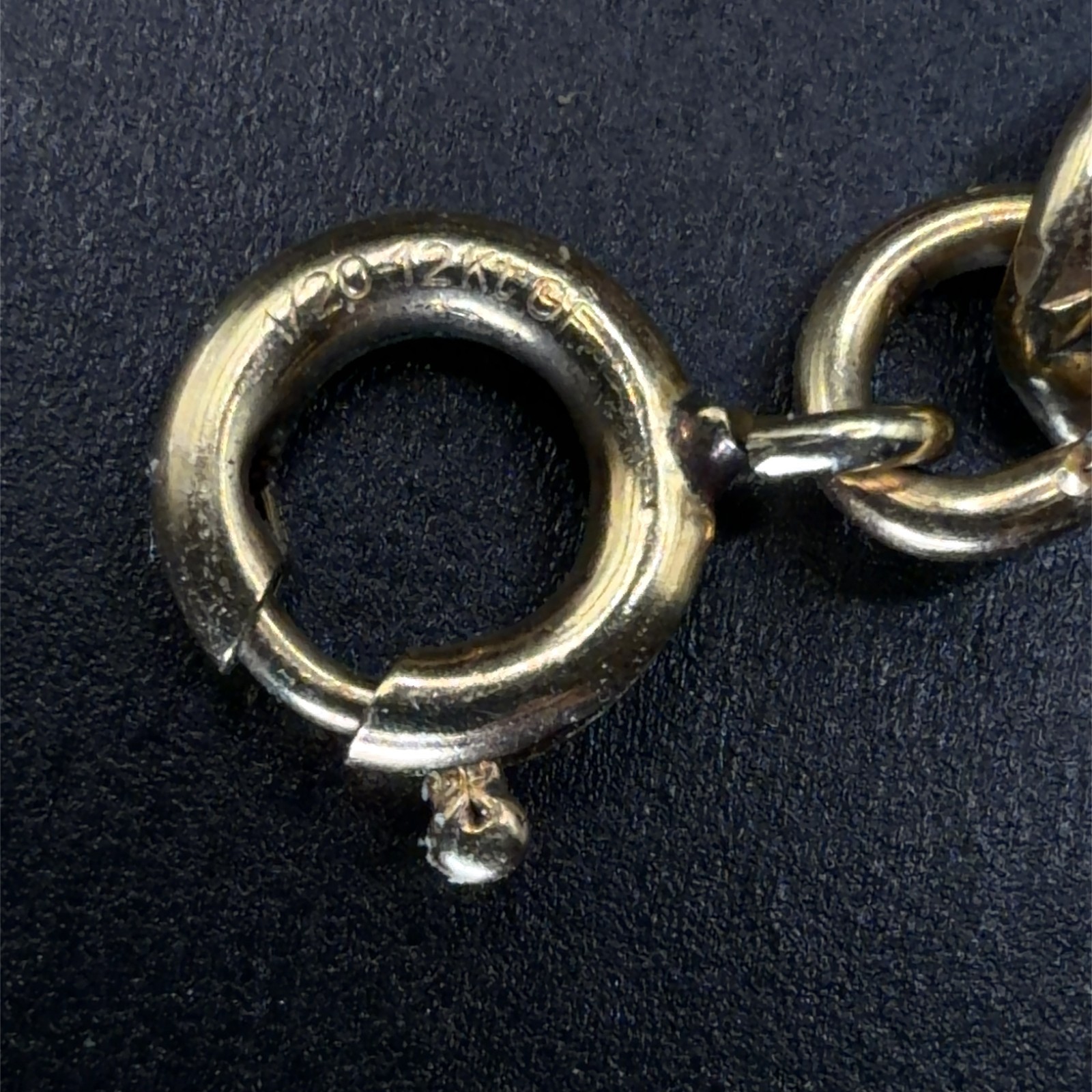 Vintage 12K Gold Filled Open Oval Link Bracelet, 6.5 Grams