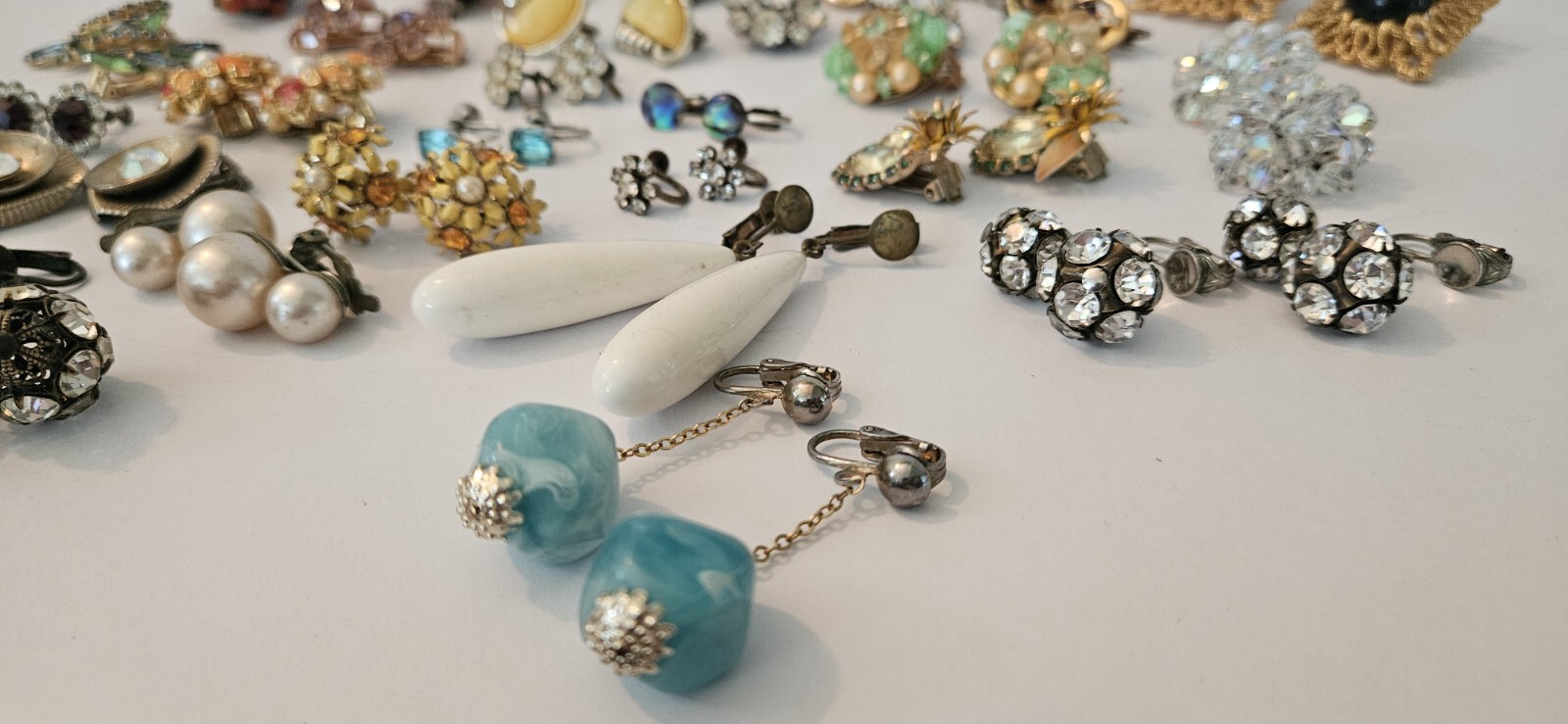 VTG Earrings Clip & Screwback Lot x33 Japan, Germany, Hong Kong Alice Caviness.