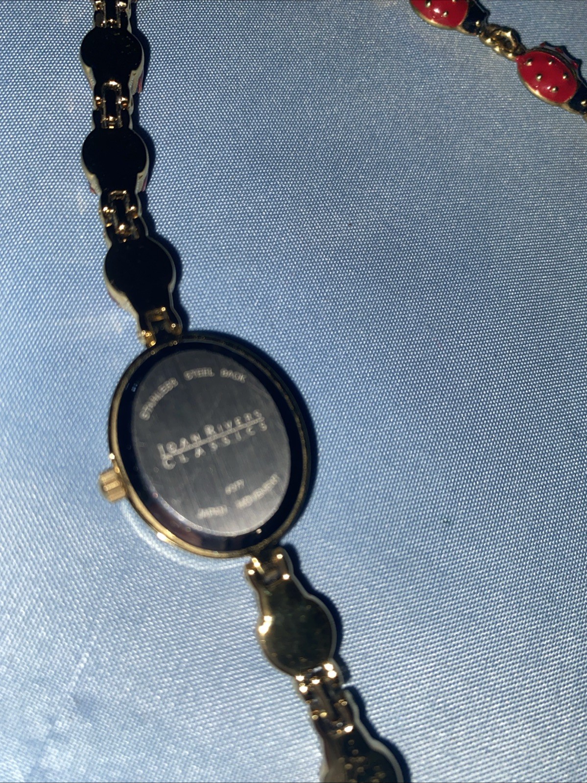 Joan Rivers Collection Ladybug Watch & Bracelet Vintage