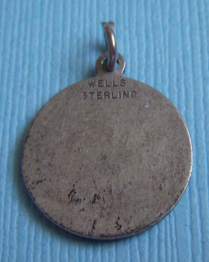 Vintage Wells St. Christopher Go Your Way in Safety sterling charm