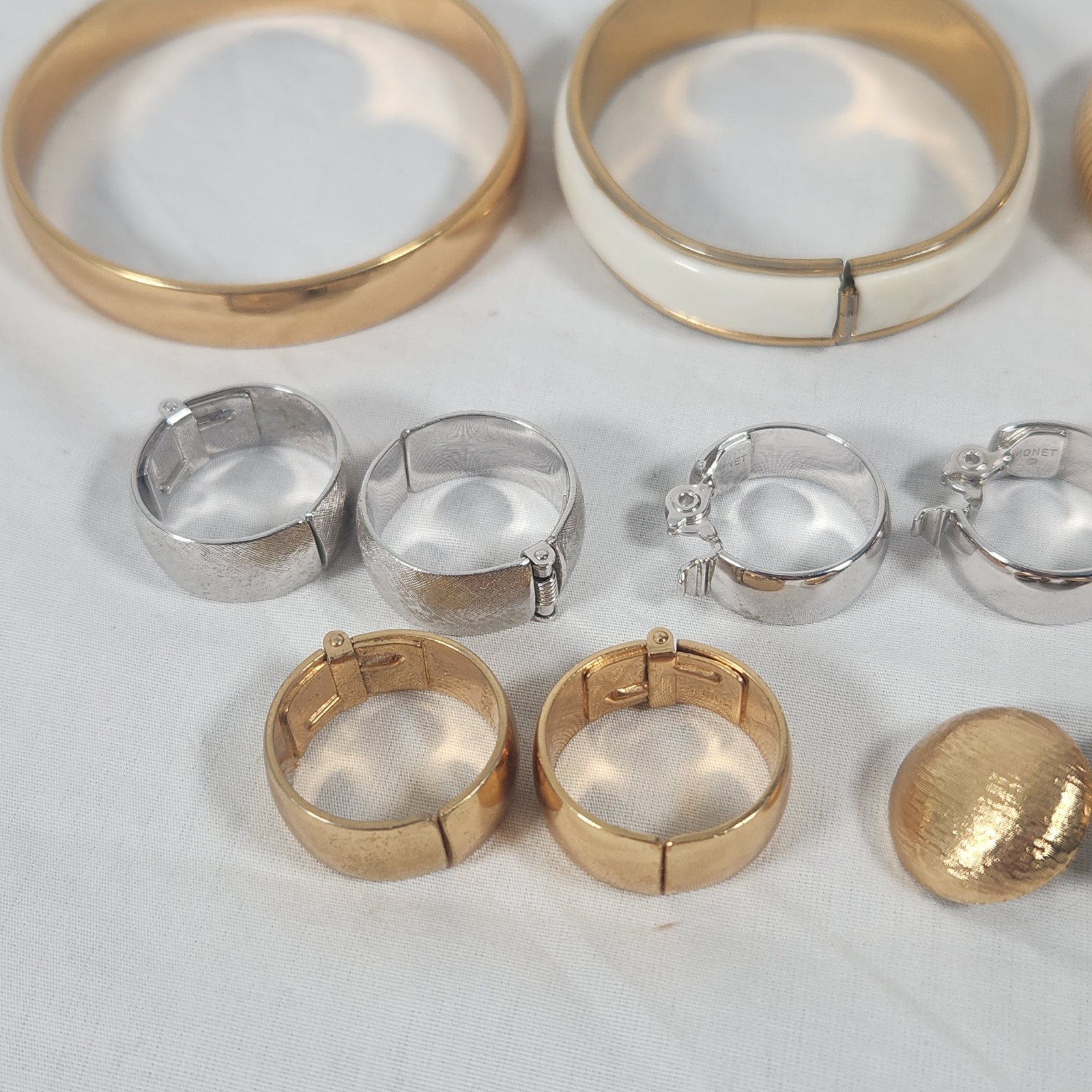 Vintage Lot MONET Bracelets Rings Earrings Etc. Jewelry Gold Silver Tone