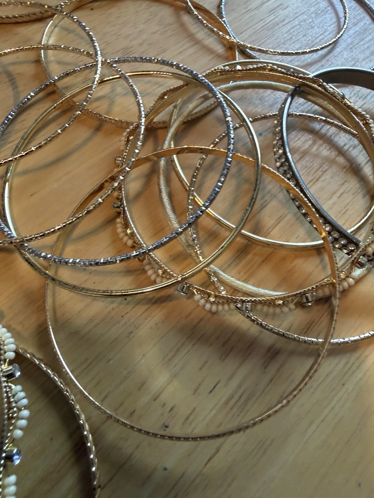 Mixed Metal Jewelry Costume Jewelry Rings Earrings Watches Bangles Gold Silver
