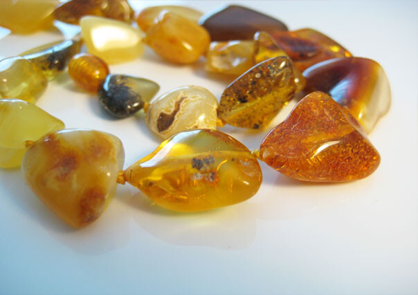 Genuine Massive Amber Beautiful Baltic Amber Necklace 22 inches !!!