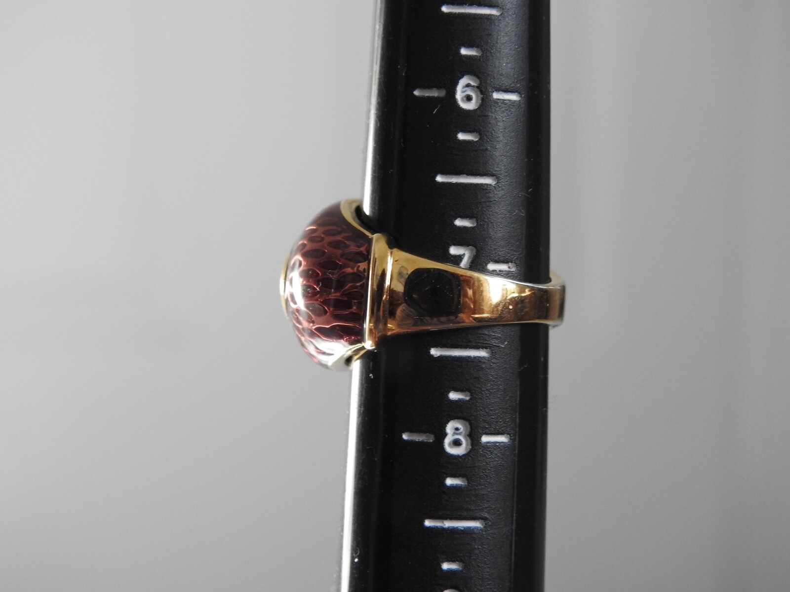gorgeous Kenneth J Lane KJL faux Blue Topaz & Enamel RING 7.25