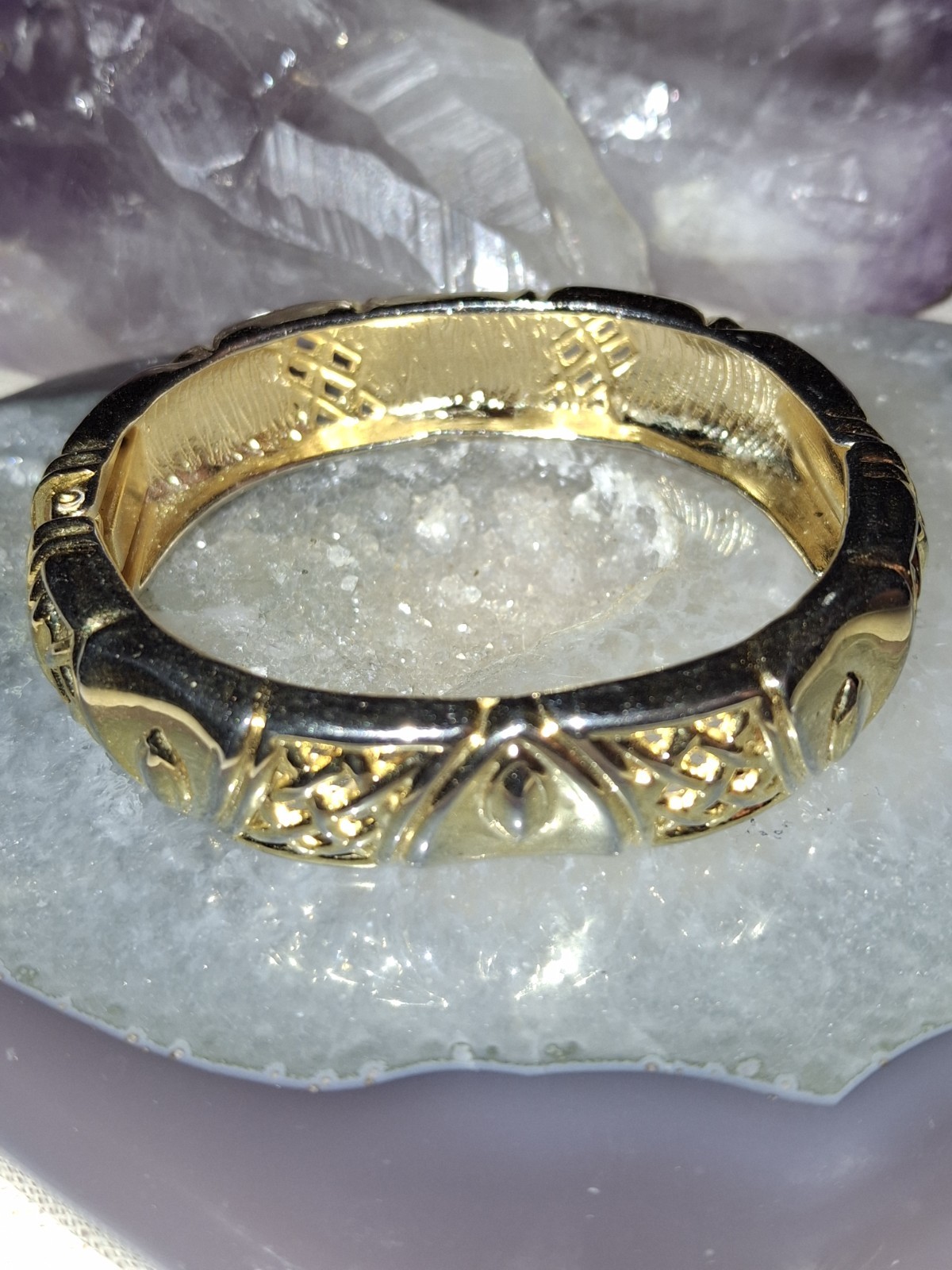 Vintage Gold & Silver CZ Tone Bracelet