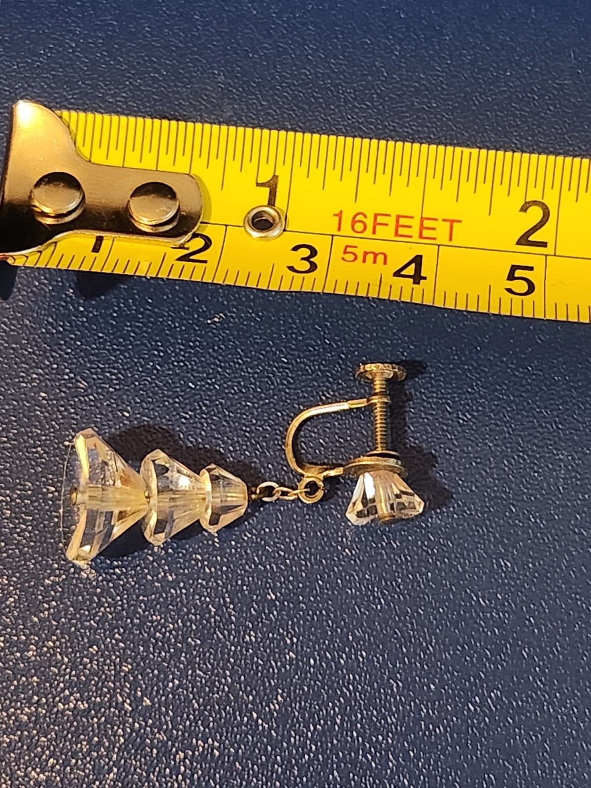 Sterling Silver White Bead Screw Back Earrings