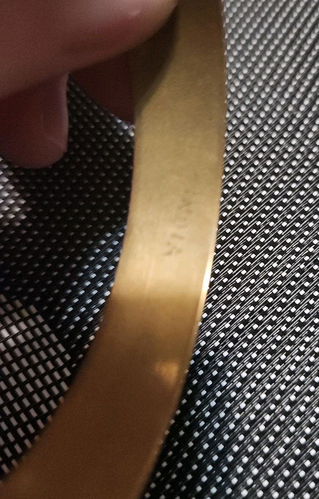 Vintage Etched Brass Copper ? Bangle Bracelet India