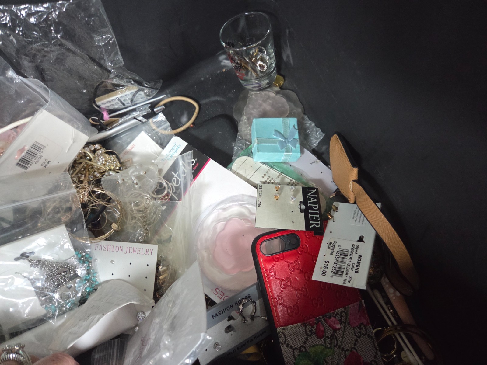 Storage unit find- tote full of jewelry sterling silver