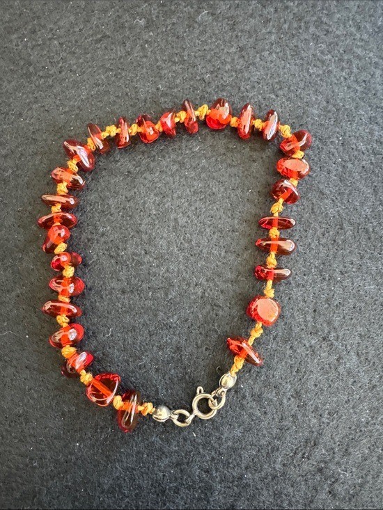 VTG Baltic Amber Hand Knotted Bracelet/Anklet