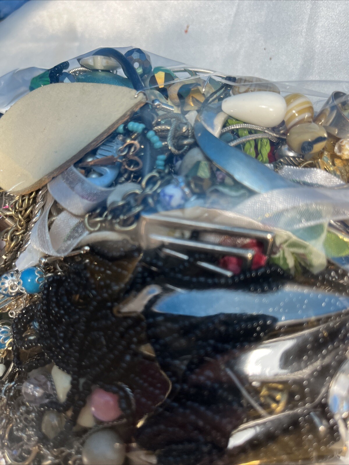 Huge 3lb Lot of Unsorted Jewelry, #17
