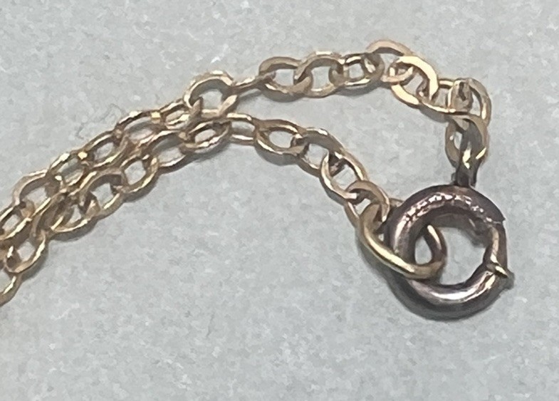 Vintage Cocker Spaniel Dog Pendant Necklace 1/20 Gold Filled 18”Gold Tone .5”