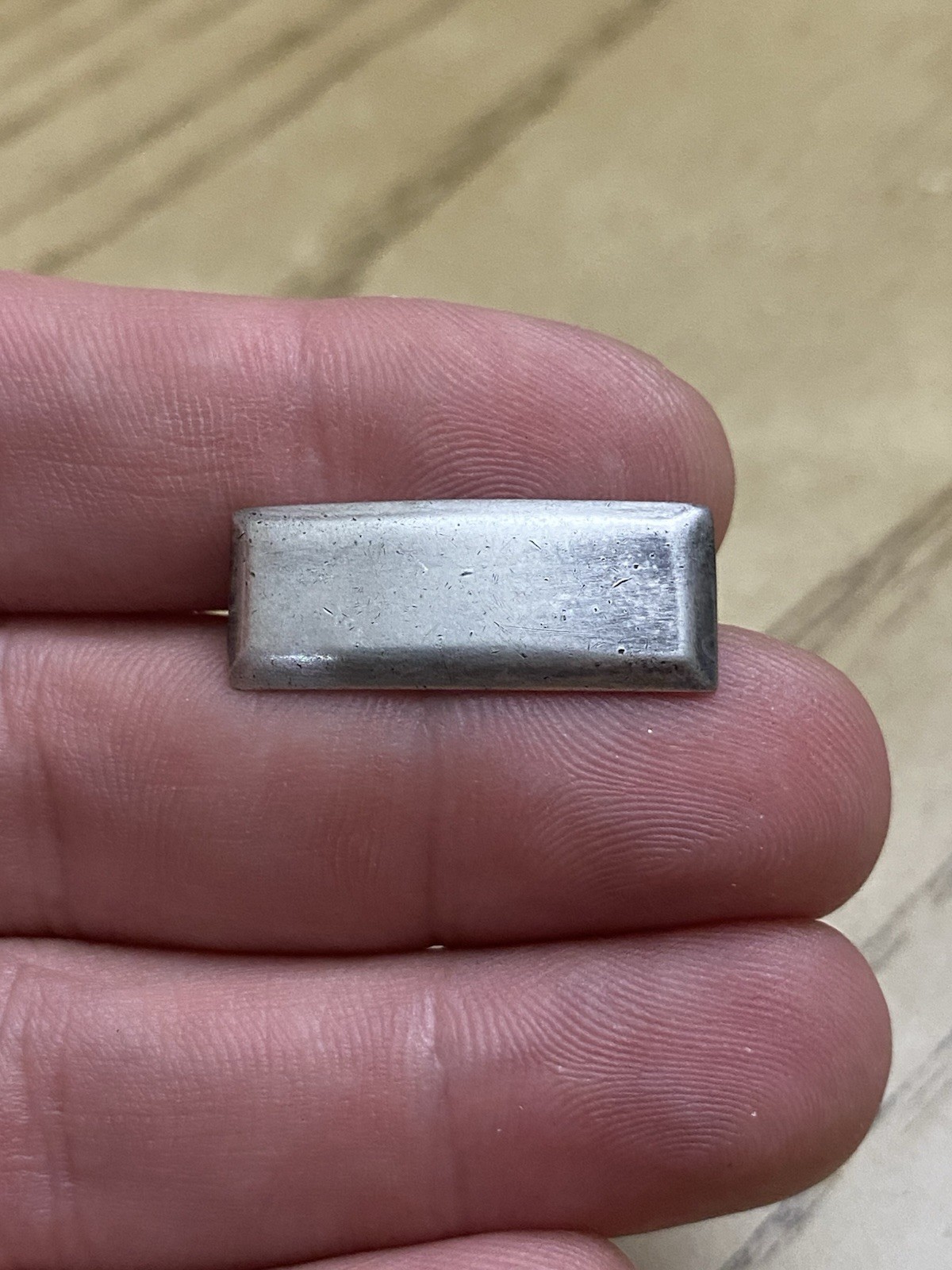 Vintage Sterling Silver 925 Tested Estate Acquired Military Bar Brooch Pin