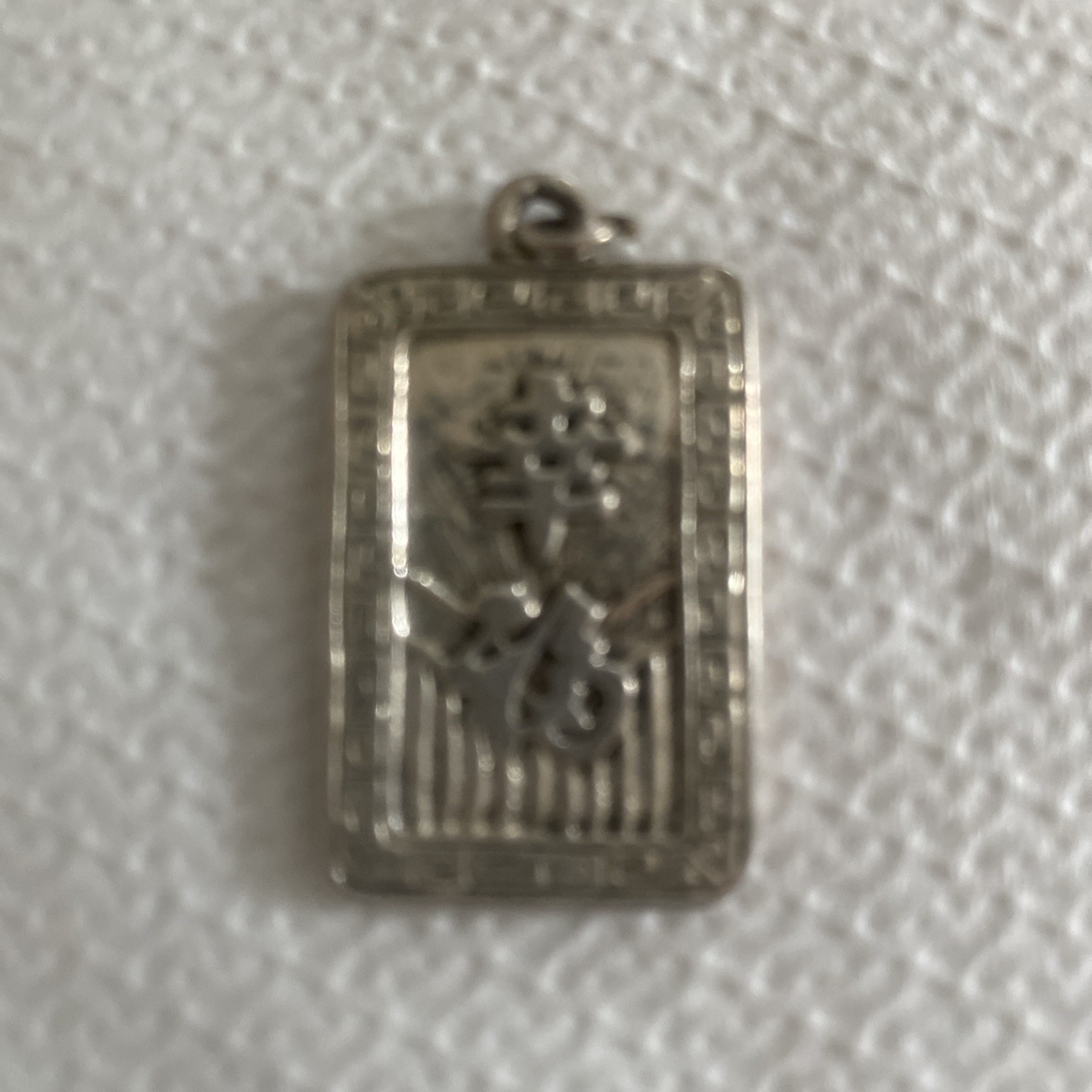 Silver Chinese Dragon Pendant UNUSUAL with Great Detail Vintage 10 Grams