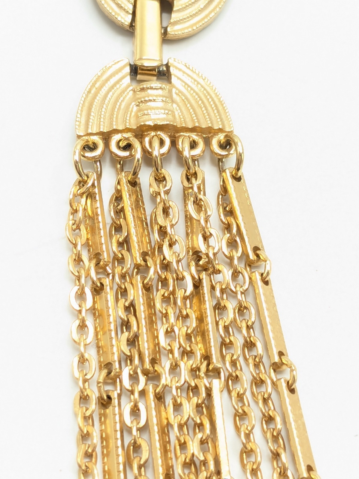 Vintage Sarah Coventry Layered Gold Tone Multi-Strand Necklace
