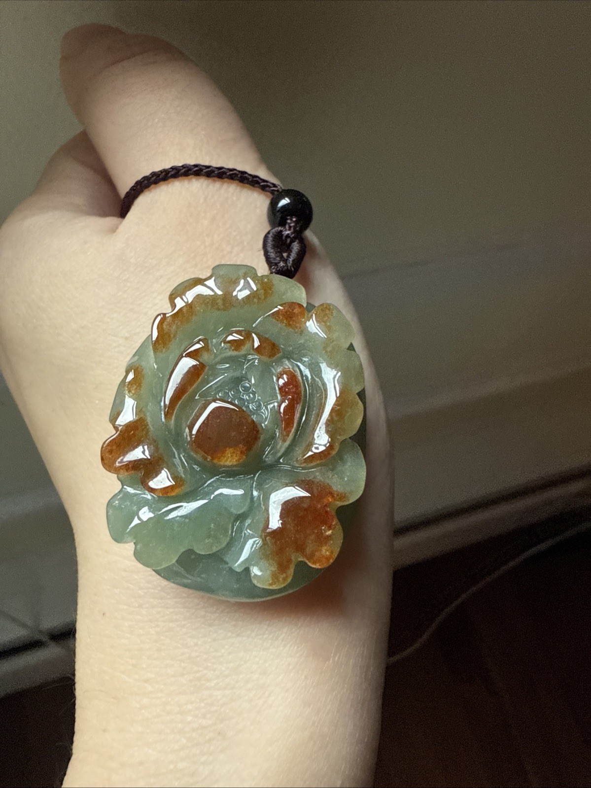Grade A Untreated Burma Jadeite 純天然翡翠A貨老坑冰巧雕 俏色花 種水極好 Flower Certified
