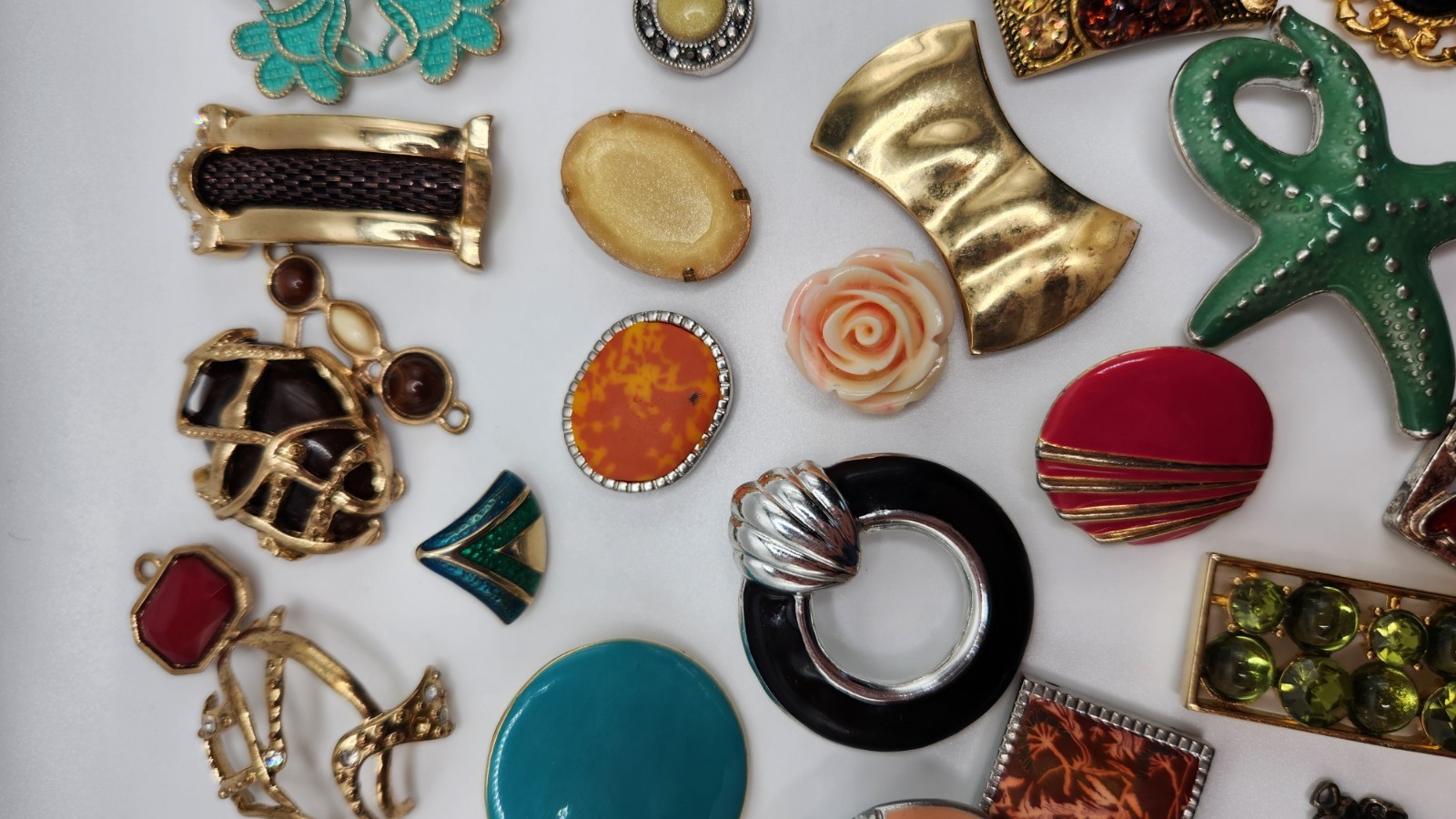 Craft Jewelry Pieces Junk Drawer Lot 50 Different Pieces