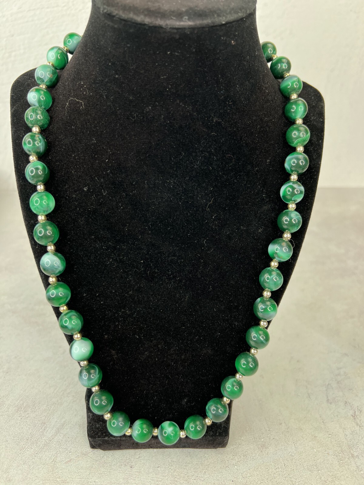 Vintage Women’s Trendy Jewelry Southwestern Green Beaded Necklace