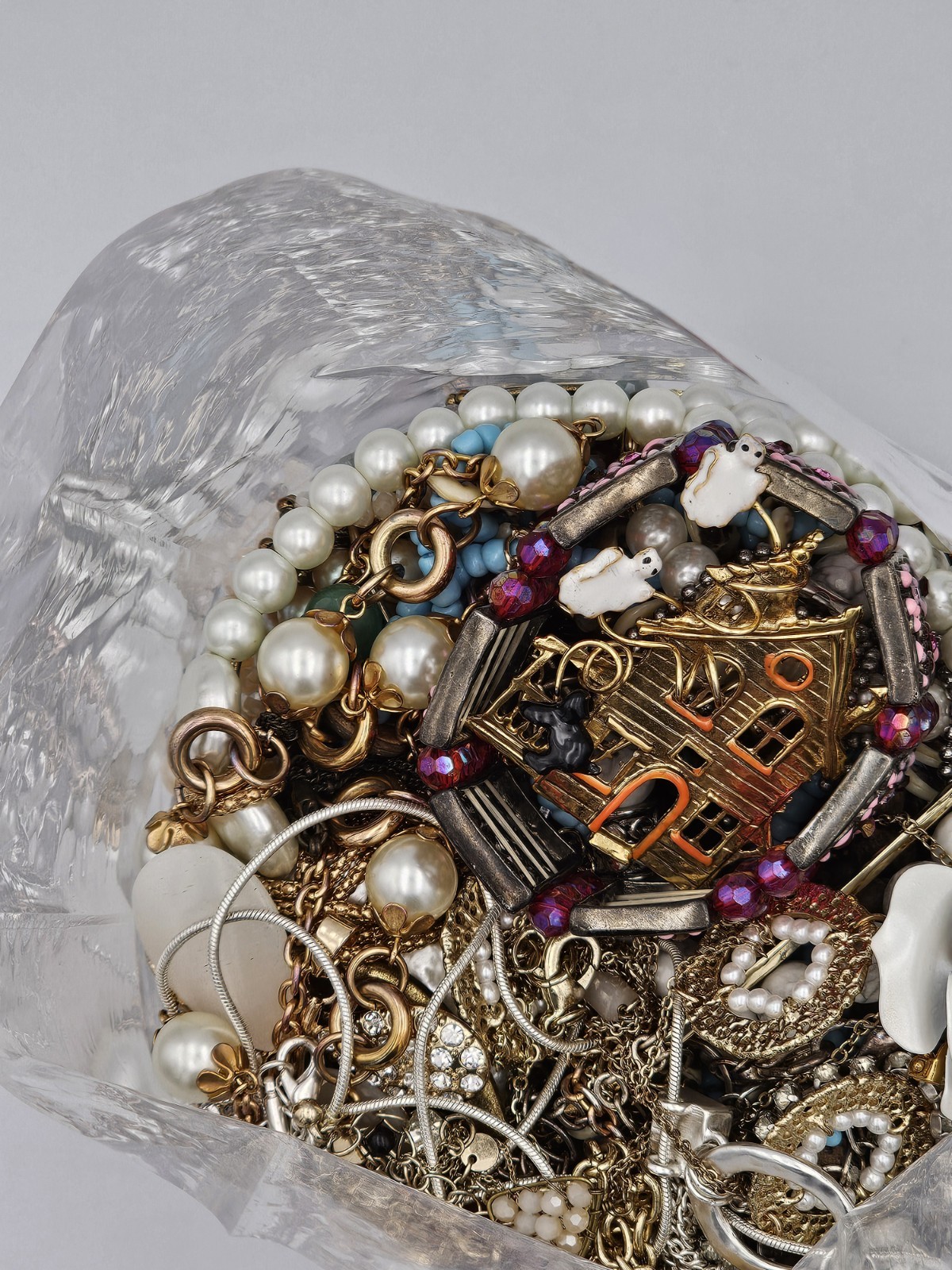 Mixed Wearable Jewelry Lot 26B Bag Vintage to Modern All Wearable 3 Lb 6 oz