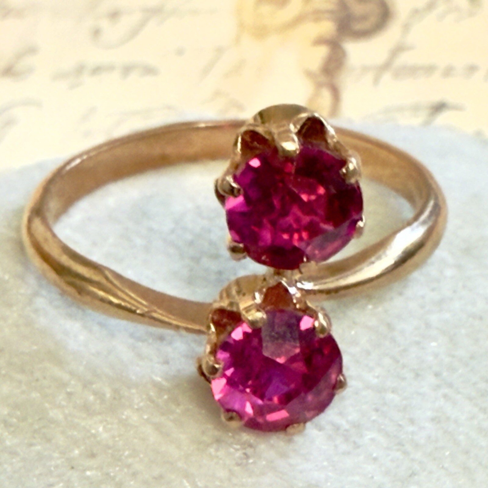 Size 10 – Fabulous Vintage 583 14k Rose Gold Ring – East European USSR Era #1592