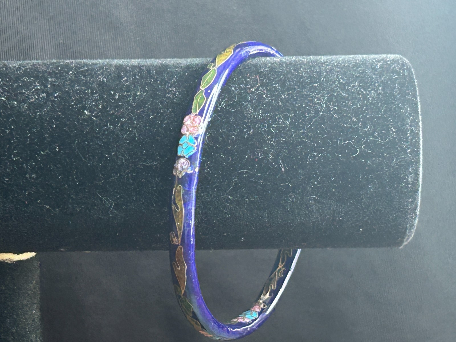 Vintage Cloisonne Bangle Bracelet Collection set of 7