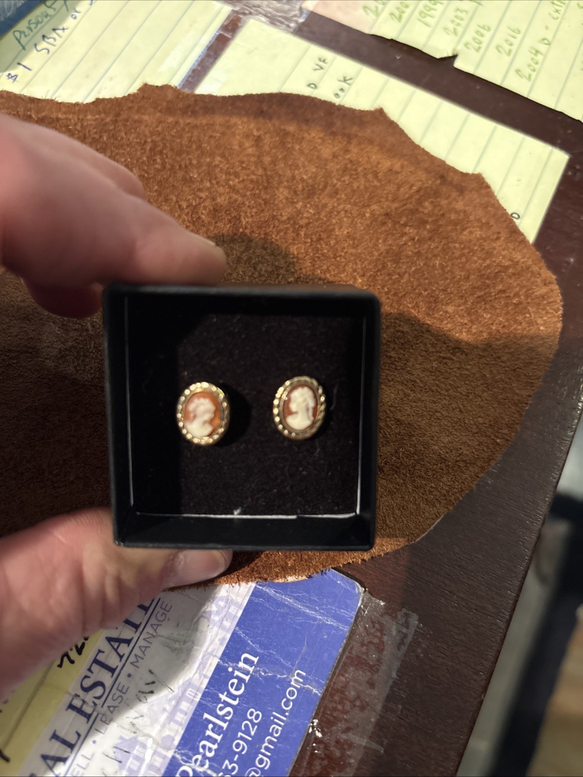 vtg cameo earrings and more