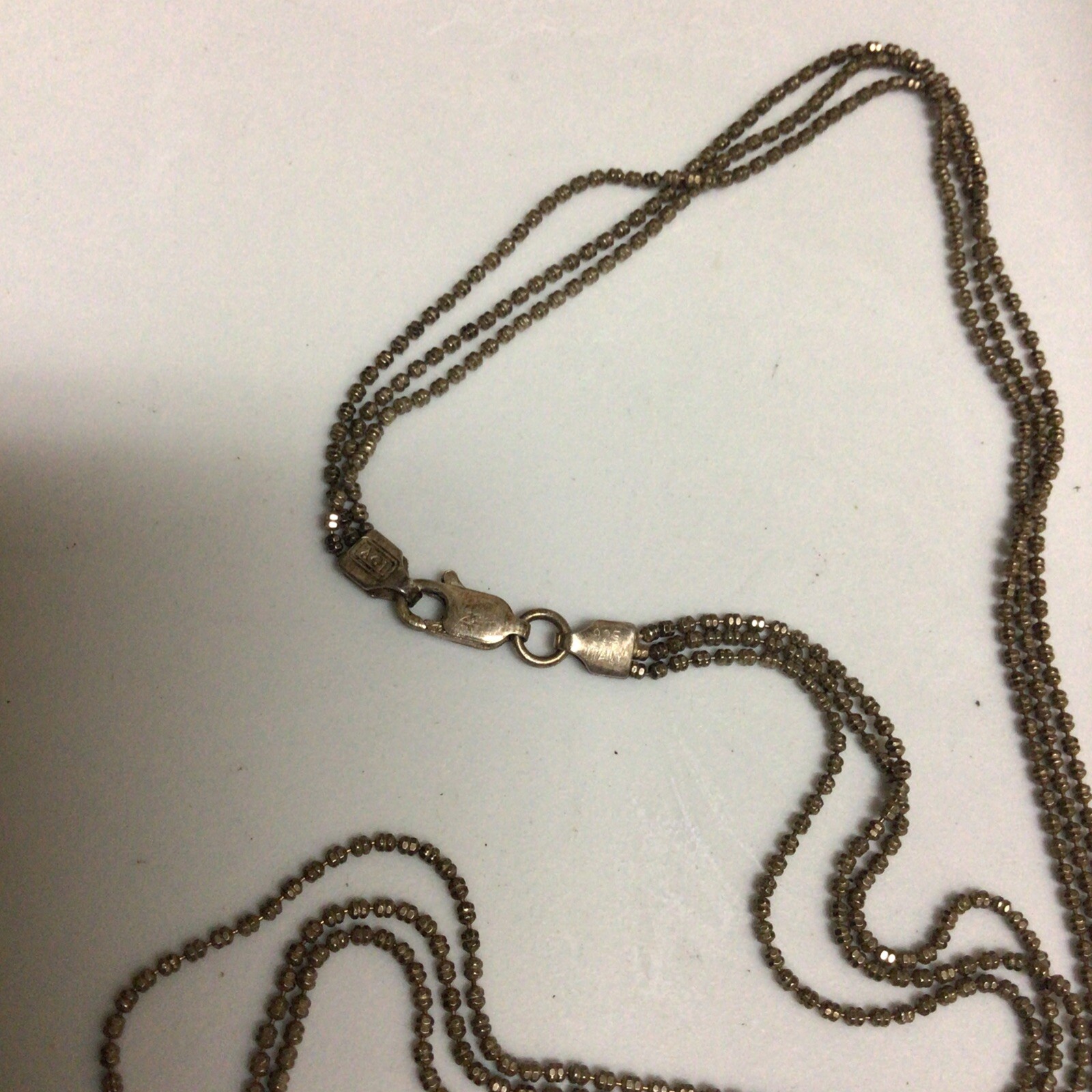 Vintage 925 Real Rose Quartz Pendant W/ VTG DESIGN AGI 925 ITALY Necklace