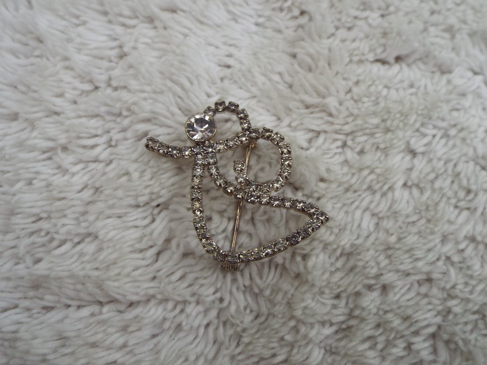 Rhinestone Angel Pin (D54)