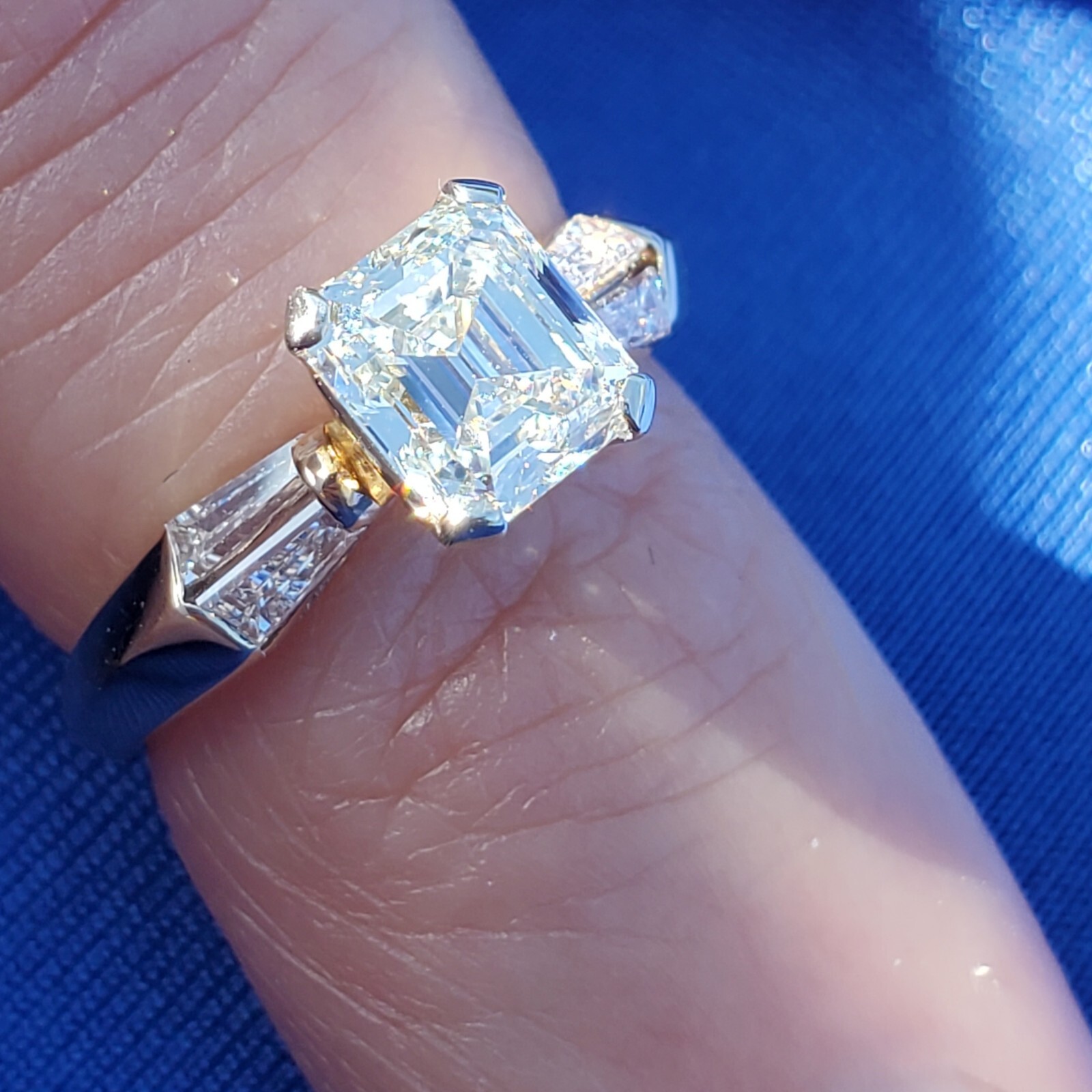 Original EARTH MINED DIAMOND Deco Engagement Ring Vintage Style Solitaire 14K